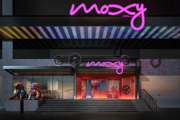 重庆Moxy酒店入口效果图