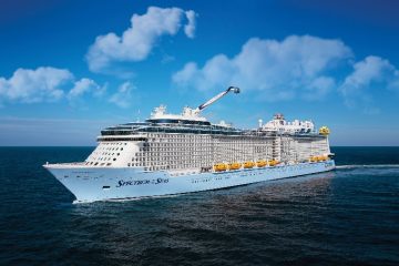 A cruise ship in the water Description automatically generated