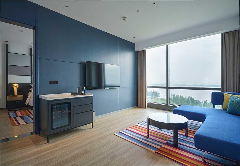 湖景乐窝乐巢套房-客厅