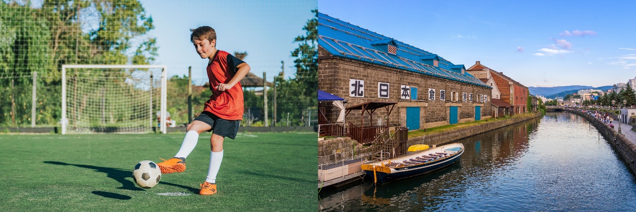 A child kicking a football ball AI-generated content may be incorrect.