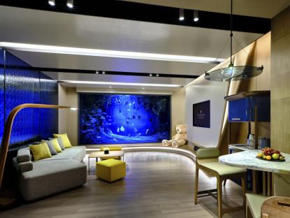 SHGHE- InterContinental-Twin-King-Duplex Suite-Aqua View洲际复式套房水下景观(1)